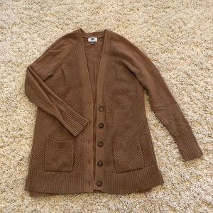 Camel color cardigan